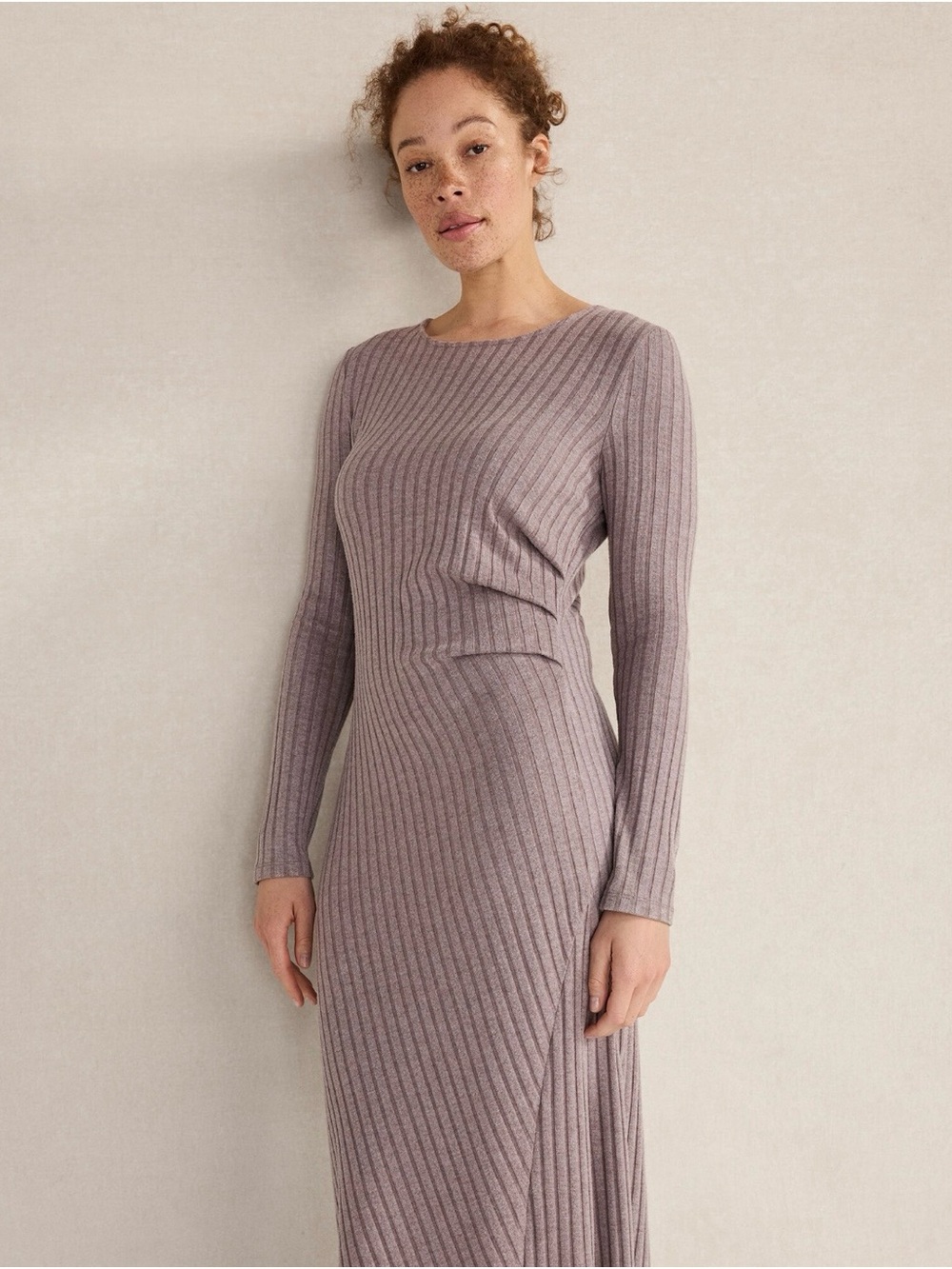 Haven Well Within Drapey Ribbed Dress - Picture 7 of 8